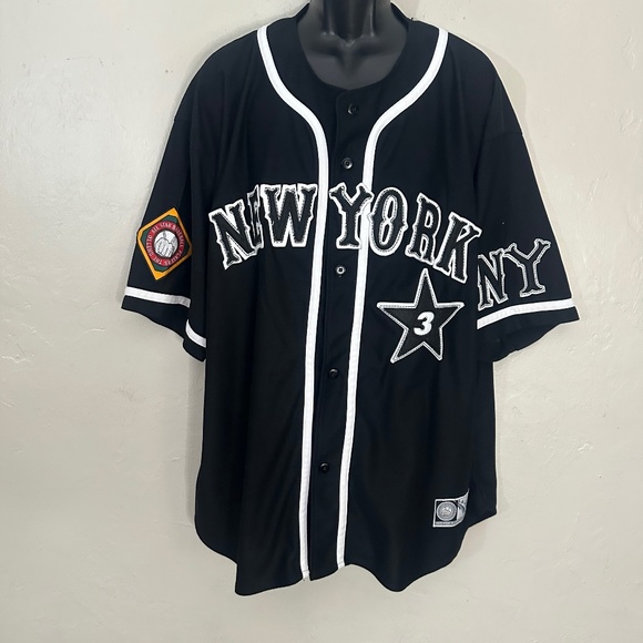 New York GhettoAll Stars Baseball Jersey 3XL Gently worn 100% polyester - Picture 1 of 7